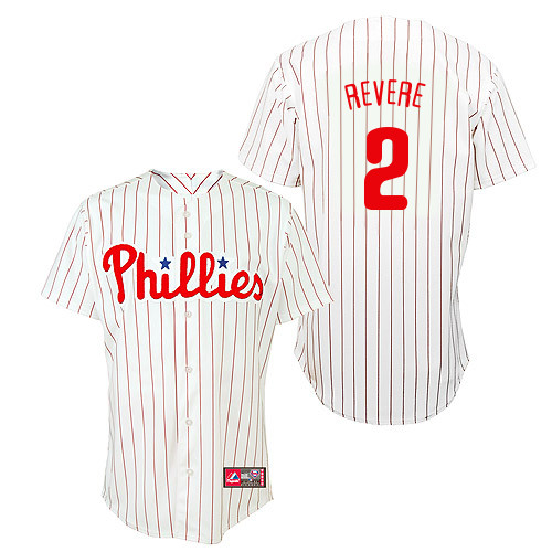 Ben Revere #2 Youth Baseball Jersey-Philadelphia Phillies Authentic Home White Cool Base MLB Jersey